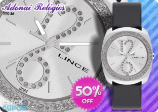 Lindo Relógio Feminino LINCE by ORIENT com Strass, com 50% de Desconto!! De R$99,90 por R$49,90!!! Promoção Imperdível!!!